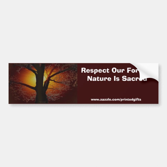 TREE OF LIFE Earth Day Gift Series Bumper Sticker (Front)