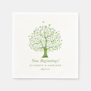 Tree of Life, Elegant Wedding Napkin