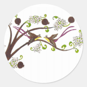 Tree of life envelope seal stickers (v)