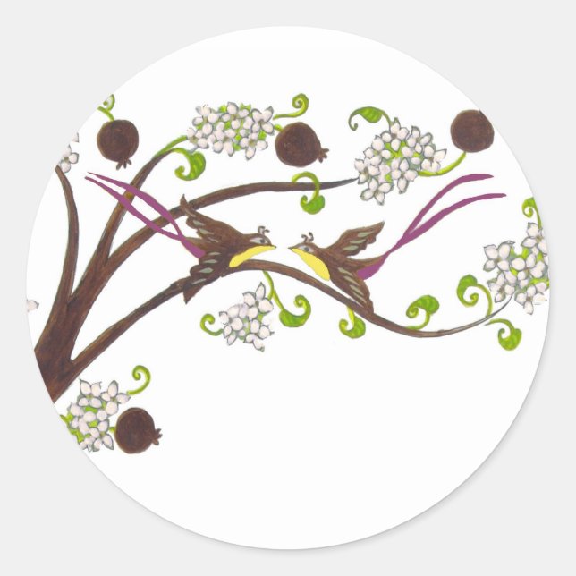 Tree of life envelope seal stickers (v) (Front)