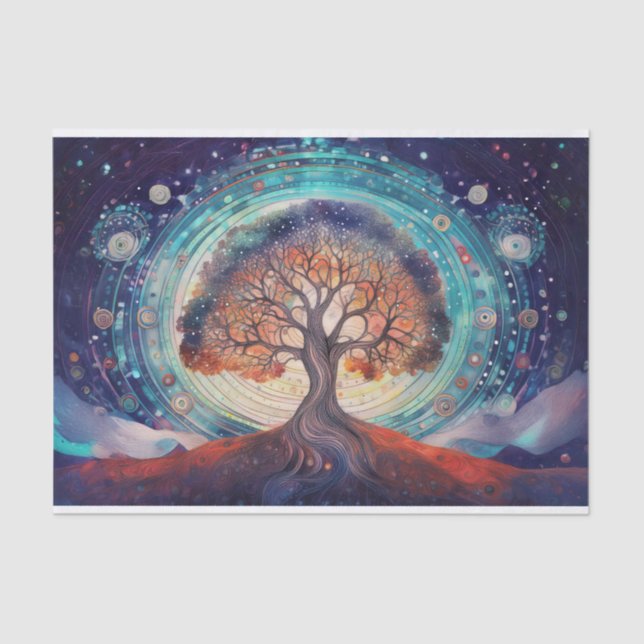 Tree of Life, Ethereal Love Meets Nature Tissue Paper (Front)
