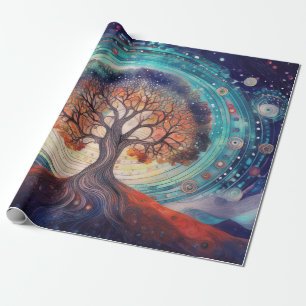 Tree of Life, Ethereal Love Meets Nature Wrapping Paper