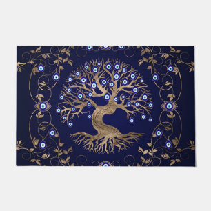 Tree of Life Evil Eye Ornament Doormat