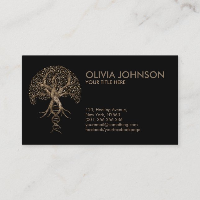 Tree of Life - Evolution DNA  Business Card (Front)