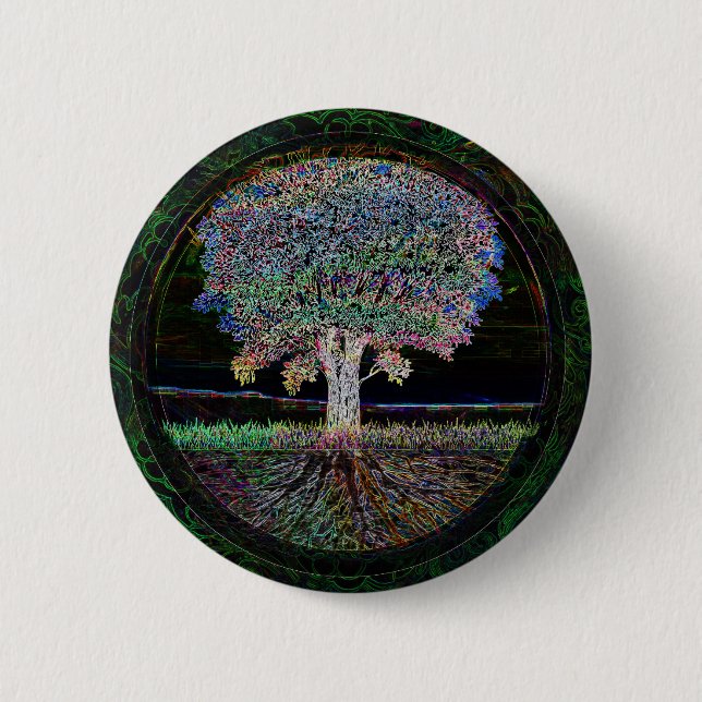 Tree of Life Excellence 6 Cm Round Badge (Front)