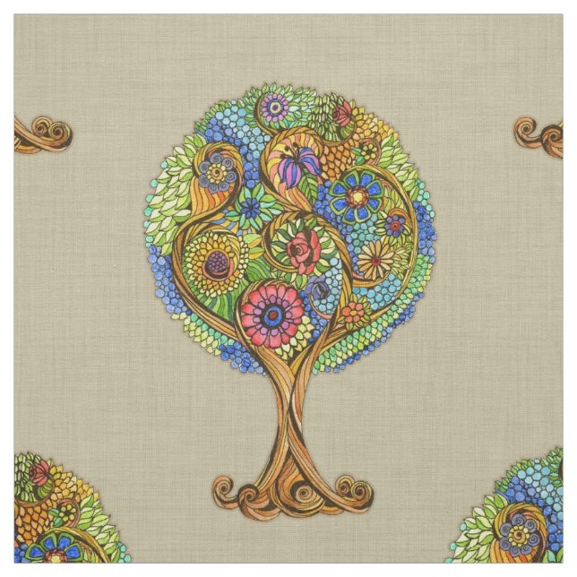 Tree of Life Fabric (Swatch)