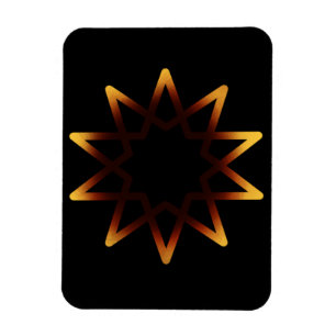 Tree Of Life Fiery Orange Symbol Magnet