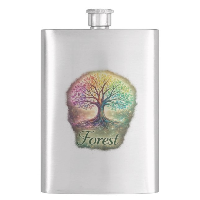 Tree of Life Forest Flask (Front)