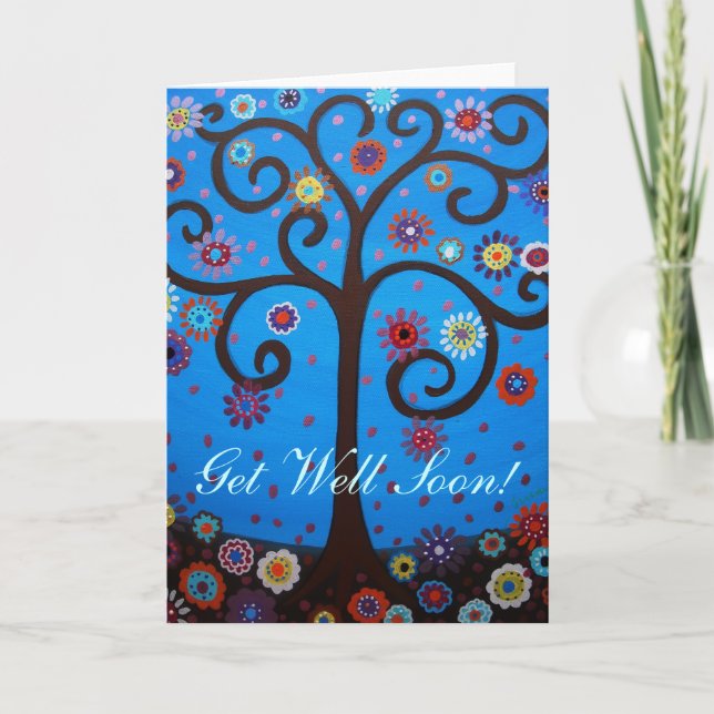 TREE OF LIFE Get Well Soon Card (Front)