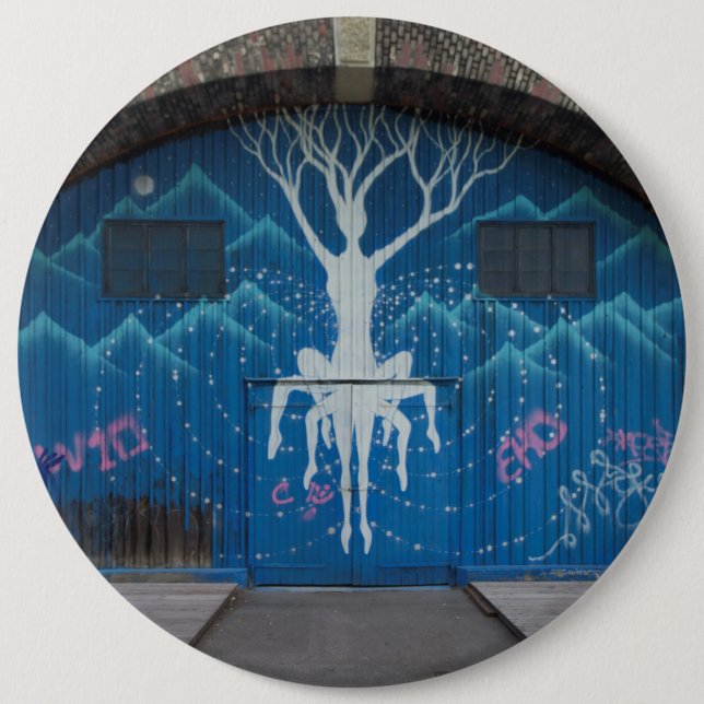 Tree Of Life Graffiti 6 Cm Round Badge (Front)