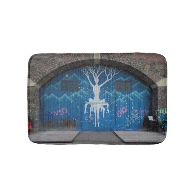 Tree Of Life Graffiti Bath Mat (Front)