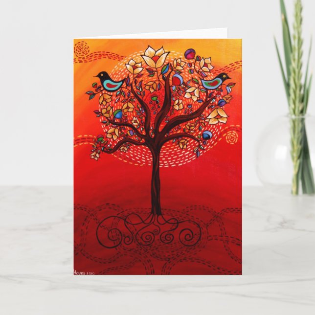 "Tree of Life" Greeting Card CatherineHayesArt (Front)