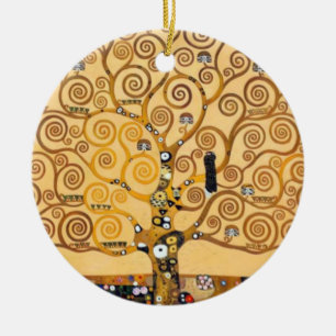 Tree Of Life Gustav Klimt Ceramic Ornament