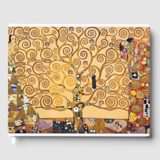 Tree Of Life Gustav Klimt Guest Book (Front)
