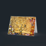 Tree of Life Gustav Klimt Nouveau Card<br><div class="desc">The Tree of Life (1909)  is a beautiful painting by Vienna Secessionist painter Gustav Klimt. Known for painting with pure gold,  his art is vibrant and fun. The Tree of Life is a classic art nouveau painting.</div>