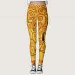 Tree of Life Gustav Klimt Nouveau Leggings<br><div class="desc">The Tree of Life (1909)  is a beautiful painting by Vienna Secessionist painter Gustav Klimt. Known for painting with pure gold,  his art is vibrant and fun. The Tree of Life is a classic art nouveau painting.</div>