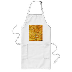 Tree of Life Gustav Klimt Nouveau Long Apron
