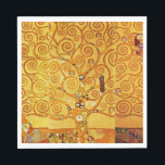 Tree of Life Gustav Klimt Nouveau Napkin<br><div class="desc">The Tree of Life (1909)  is a beautiful painting by Vienna Secessionist painter Gustav Klimt. Known for painting with pure gold,  his art is vibrant and fun. The Tree of Life is a classic art nouveau painting.</div>