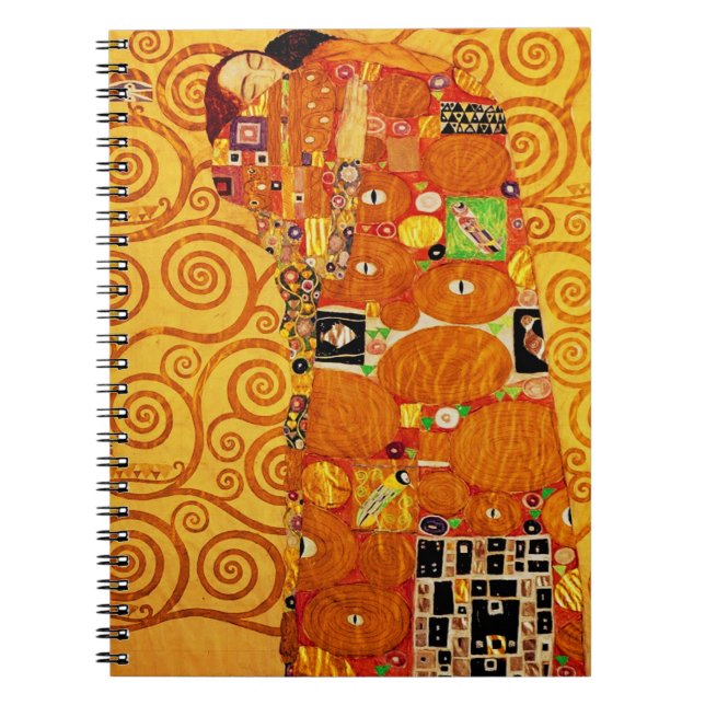 Tree of Life Gustav Klimt Nouveau Notebook (Front)