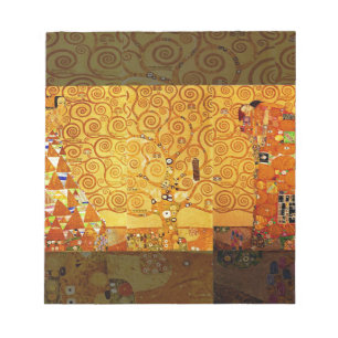 Tree of Life Gustav Klimt Nouveau Notepad