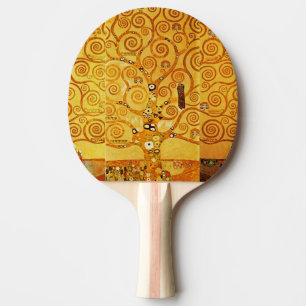 Tree of Life Gustav Klimt Nouveau Ping Pong Paddle