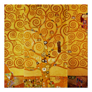 Tree of Life Gustav Klimt Nouveau Poster