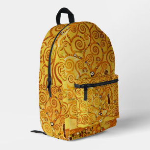 Tree of Life Gustav Klimt Nouveau Printed Backpack