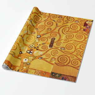 Tree of Life Gustav Klimt Nouveau Wrapping Paper