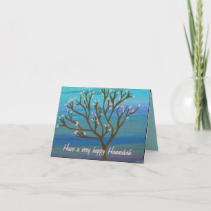 Tree of life Hannukah Card