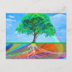 Tree of Life Happiness Postcard