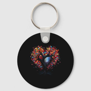 Tree Of Life Heart Buddhism Yoga Meditation Key Ring