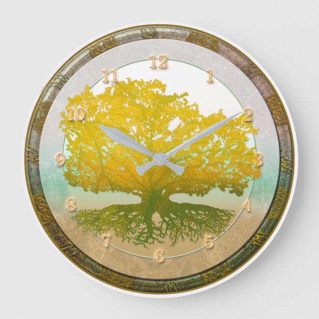 TREE OF LIFE Heaven and Earth Large Clock (Front)