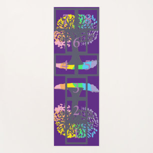 Tree of Life Hopscotch Yoga Mat