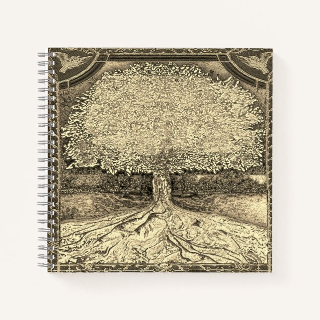 tree of Life in Gold Notebook (Front)