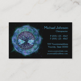 Tree of Life in Space by Amelia Carrie Business Card