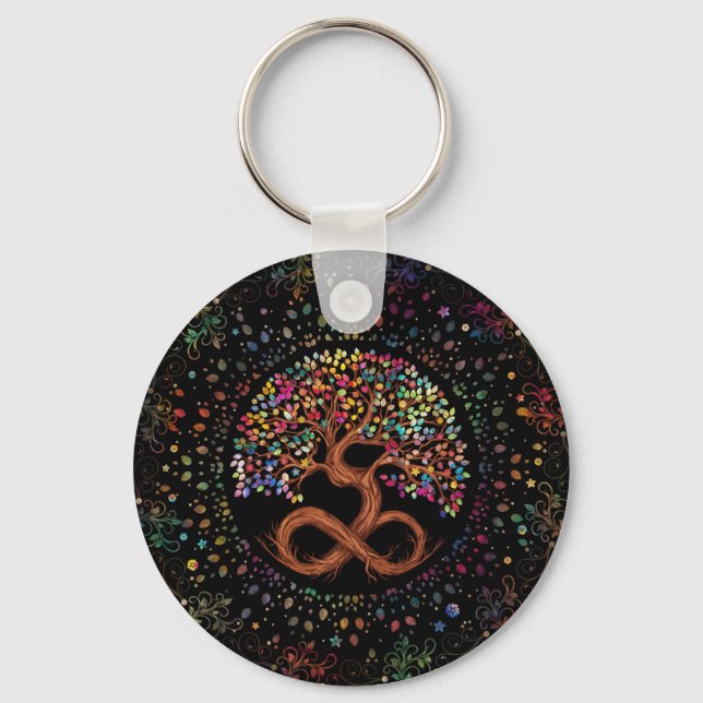 Tree of Life - Infinity Key Ring (Front)