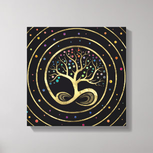 Tree of Life - Infinity Spiral Canvas Print