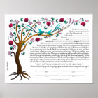 Tree of Life Ketubah, blank