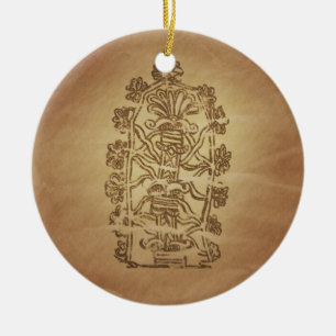 Tree of Life Knowledge Babylonian Magic Charms Ceramic Ornament
