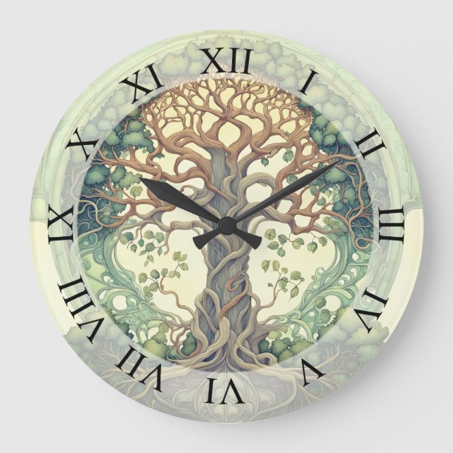 Tree of Life  Large Clock (Front)
