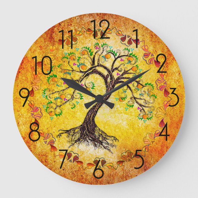 Tree of Life Large Clock (Front)
