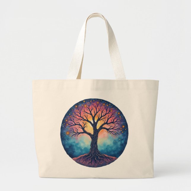 TREE OF LIFE  LARGE TOTE BAG (Front)