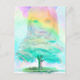 Tree of Life Light Angel Postcard