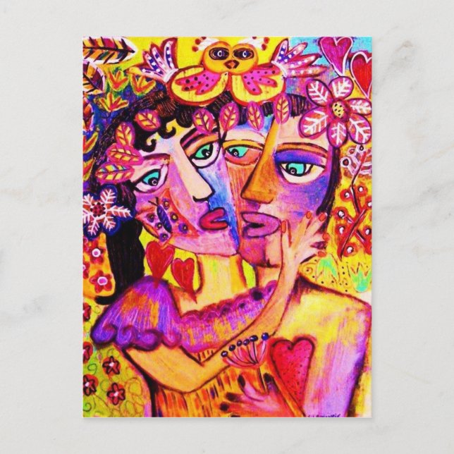 Tree Of Life Lovers Postcard (Front)