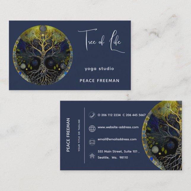Tree of Life Luna Business Card (Front/Back)