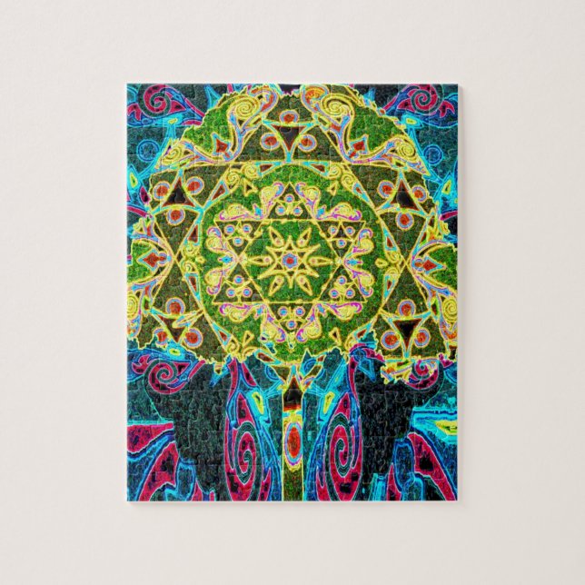 Tree of Life Mandala by Amelia Carrie Jigsaw Puzzle (Vertical)