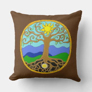 Tree of Life Mandala Cushion