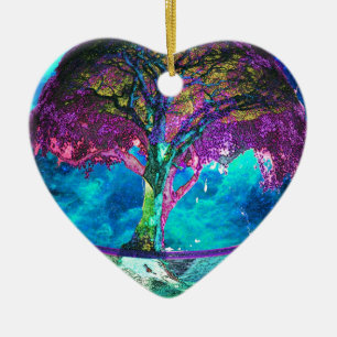 Tree of Life Meditation Ceramic Tree Decoration