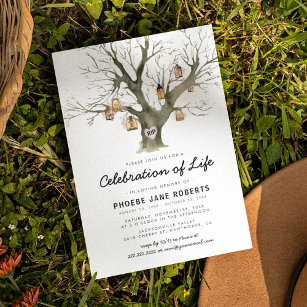 Tree of Life Memorial   Celebration of Life Invitation