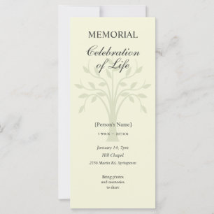 Tree of Life Memorial Celebration of Life Invite
